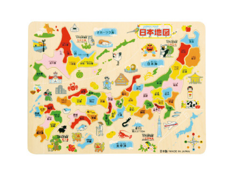 知育パズル 県別日本地図 22×29.5cm